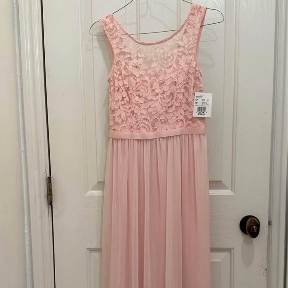 Cap Sleeve Lace and Mesh Long Girls Dress